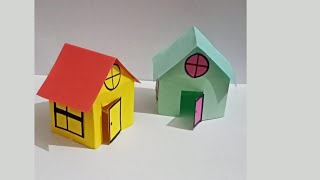 How to make paper House/How to make Beautiful Paper House/DIY Miniature Paper House