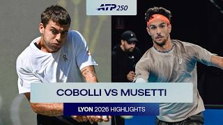 Flavio Cobolli vs Lorenzo Musetti Highlights | Lyon 2026 Semi-Final