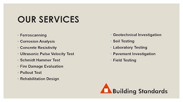 Building Standards (Material Testing & Analysis) Civil Engineering and consultancy agency