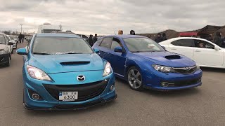 Fast Mazda 3 MPS vs BMW 335D, Audi A3, Impreza WRX STI, Nissan 370Z, Acura RSX