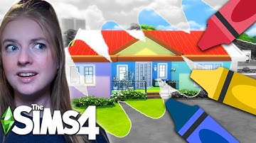 i tried the coloring book challenge in the sims 4