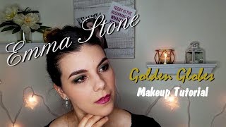 Emma Stone Golden Globes 2018 Makeup Tutorial | Sophia Kendall