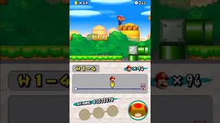 Mario Performs A Wall Glitch On World 1-4! | New Super Mario Bros.