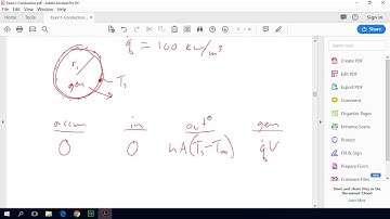 Heat Transfer Crash Course: Example exam problem: Generation and energy balance