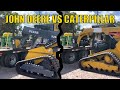John Deere 325G VS CAT 289D3 lifting demo