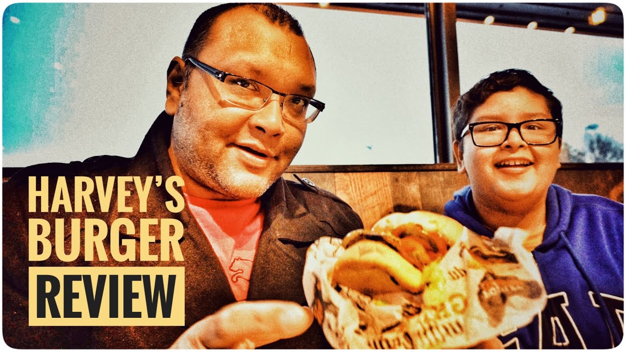 Harvey's burger review - YouTube