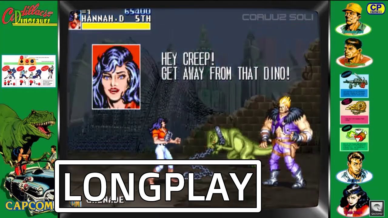 Cadillacs & Dinosaurs (Arcade) Longplay | CorvuzSoli