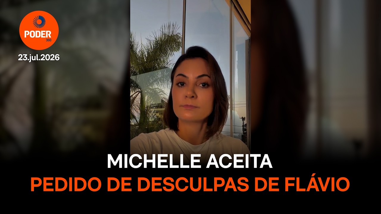 Michelle aceita pedido de desculpa de Flávio