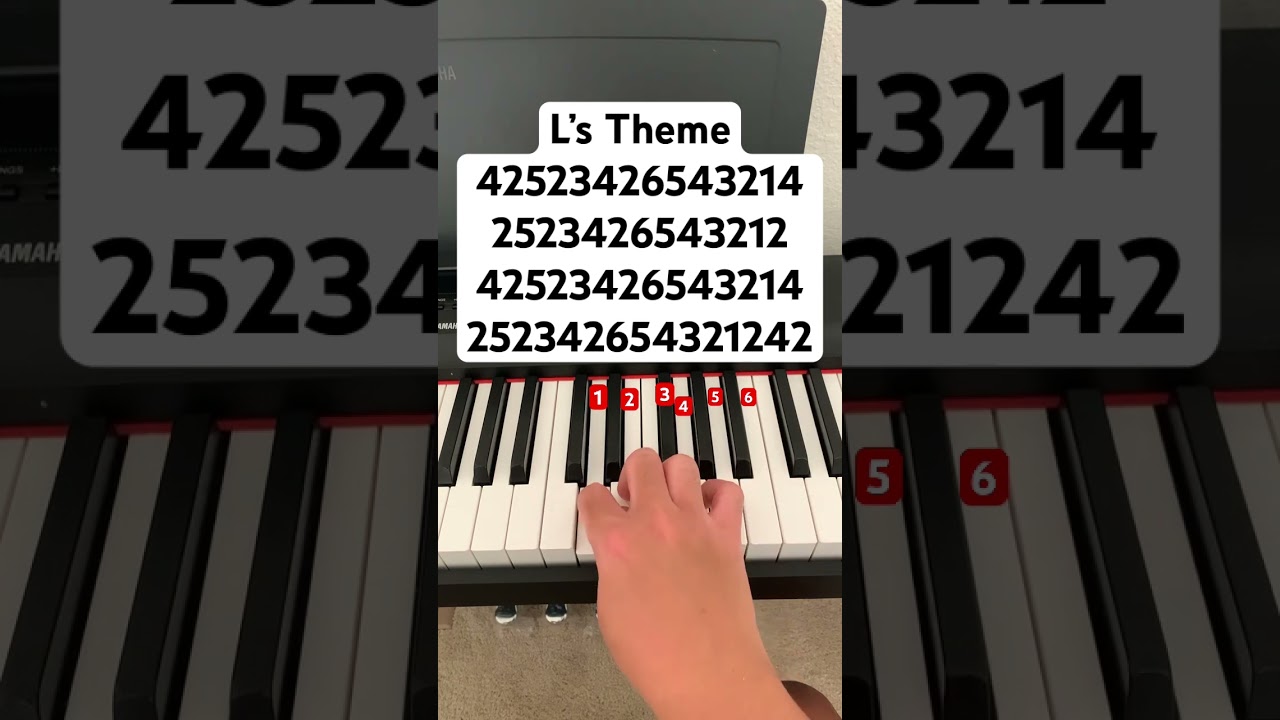 L’s Theme from Death Note anime // follow my ig: jessnotes123 #piano #pianotutorial #pianomusic auf YouTube ansehen L’s Theme from Death Note anime // follow my ig: jessnotes123 #piano #pianotutorial #pianomusic auf YouTube ansehen
