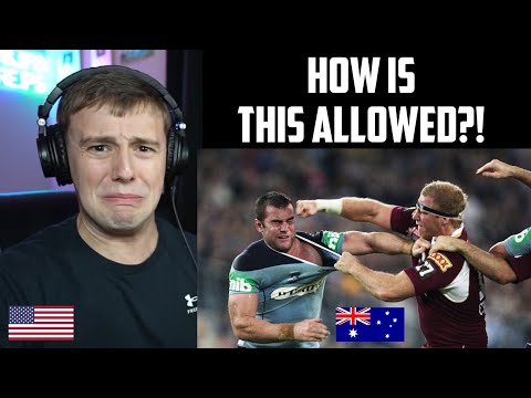 NFL Fan Reacts to NRL Craziest Fights of All Time!