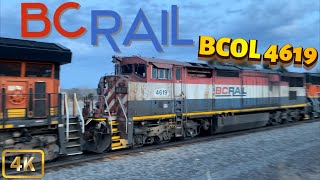 Bc Rail - Bcol 4619 On The Minnesota Hinckley Subdivision