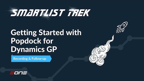 Getting Started with Popdock for Dynamics GP