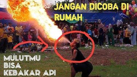 Atraksi SEMBUR Api Reog Ponorogo Asli