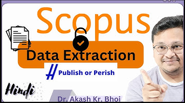 Free Scopus Data Extraction || Publish or Perish Software ||  Scopus API key Integration