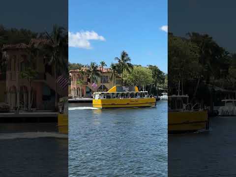 En Fort Lauderdale el taxi también va por el agua 🚤 Water Taxi