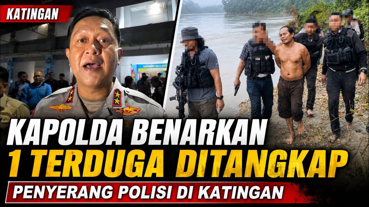 Video Lengkap Penangkapan Terduga Penyerang Polisi di Katingan