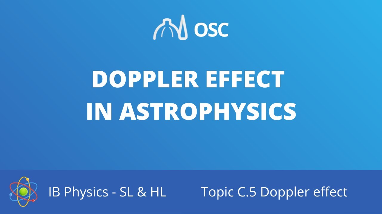 Doppler effect in astrophysics [IB Physics SL/HL]