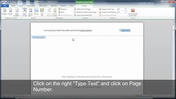 APA Style Headers in Microsoft Word 2010 with CAPTIONS