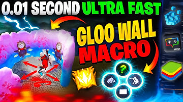 Best ( One Click ) Ultra Fast Sit-Up Gloo Wall Macro Settings Free Fire PC | BlueStacks 5 | MSI 5