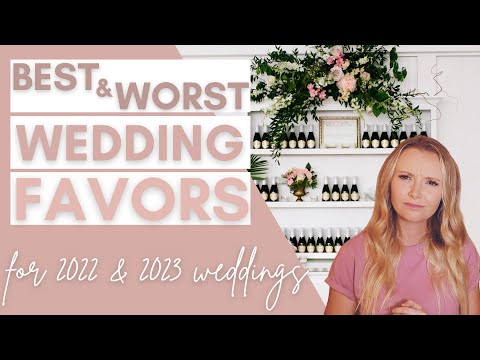2022 Wedding Favor Ideas: The Best and The Worst