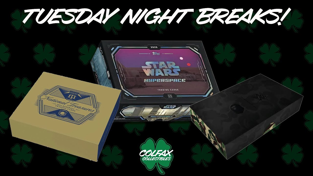 Tuesday Night Breaks! Star Wars, WWE, and Baseball! GB285 - 287