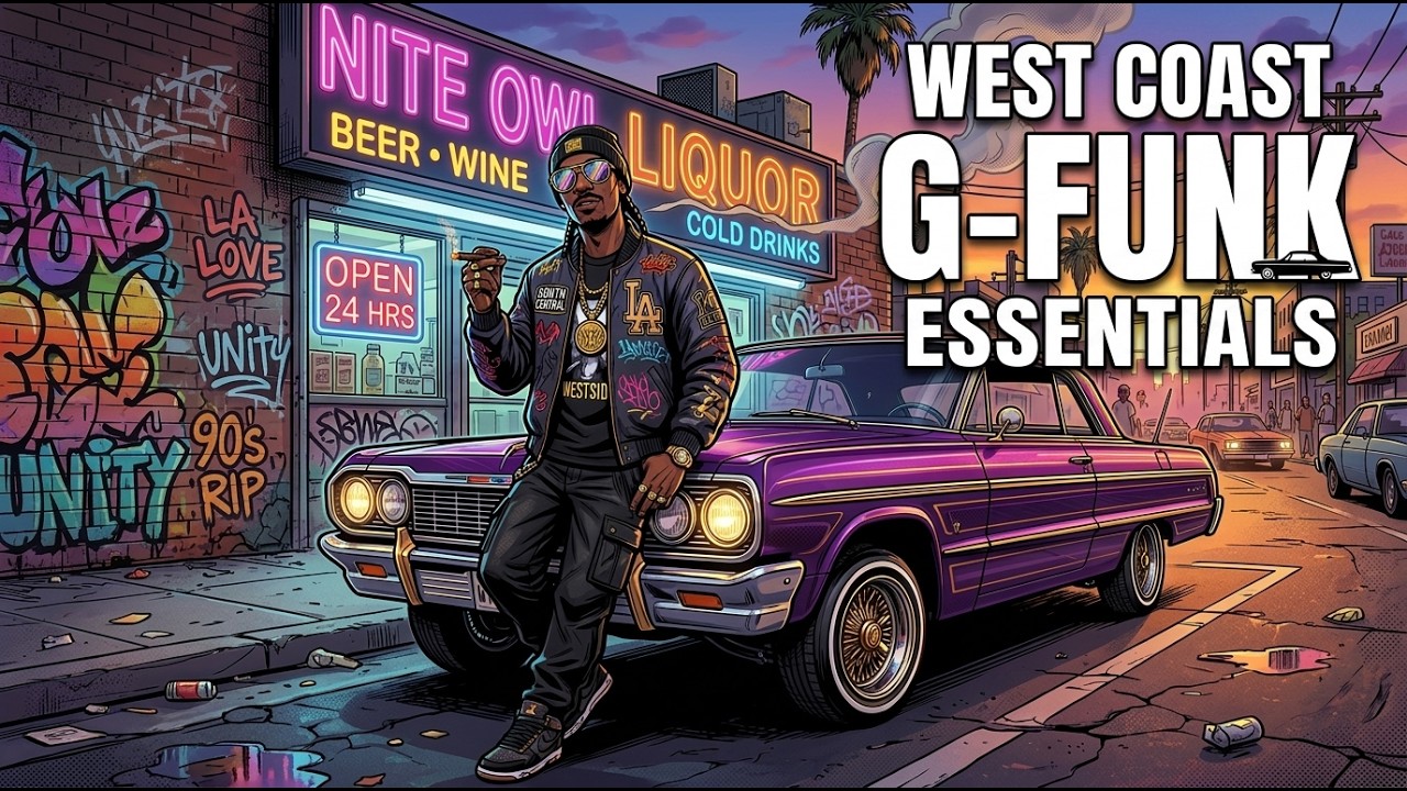 🌙 Late Night Lowrider | West Coast Hip-Hop Mix, G-Funk & Chill