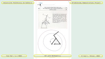 682 – CHEBYSHEV FOUR-BAR APPROXIMATE CIRCLE-TRACING MECHANISM – CDF - Mathematica