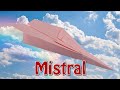 Paper airplane Mistral | Бумажный самолёт Mistral | 2021