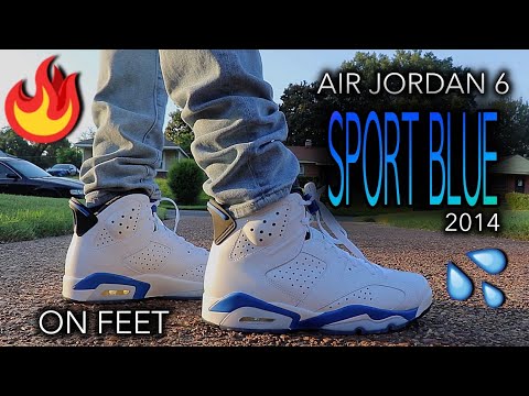 Air Jordan 6 2014 “Sport Blue” (Throwback) | ON FEET