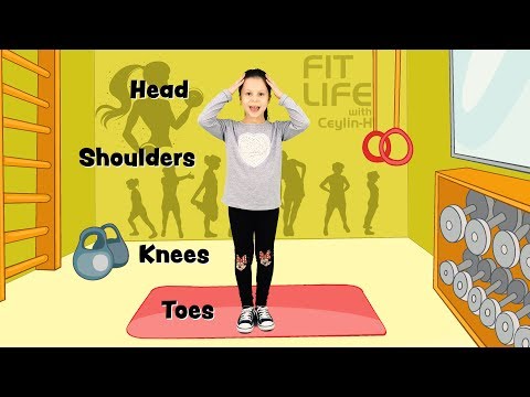 Ceylin-H ile Spor Zamanı -  Head, Shoulders, Knees & Toes Exercise Song for Children Learn Colors
