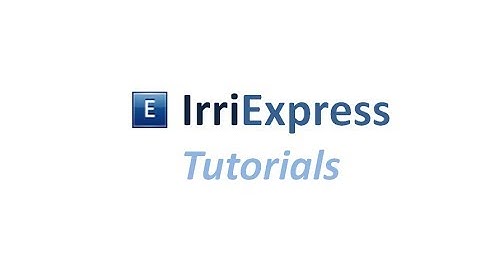 IrriExpress Tutorial - Select and Move