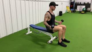 Seated DB Curl | SamForget.com