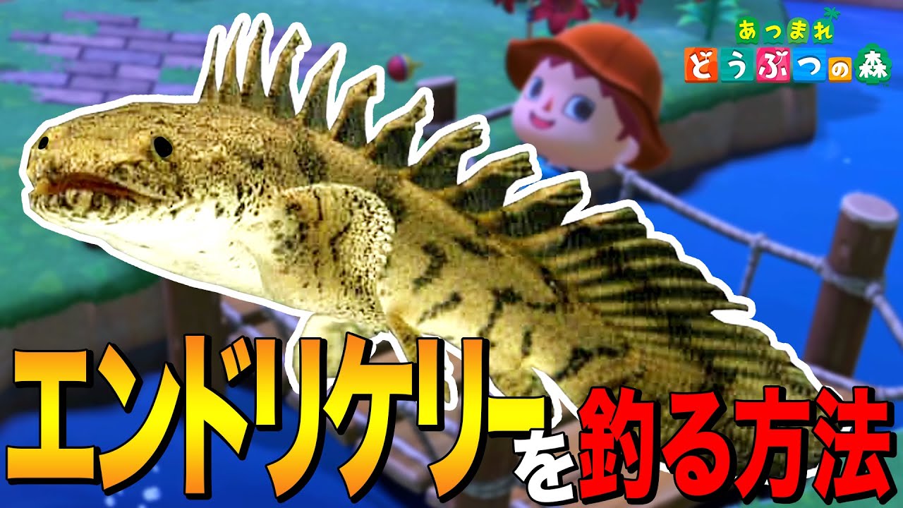 あつ森 神話レベルの古代魚 エンドリケリー を釣る方法 Saddled Bichir あつまれ どうぶつの森 Youtube