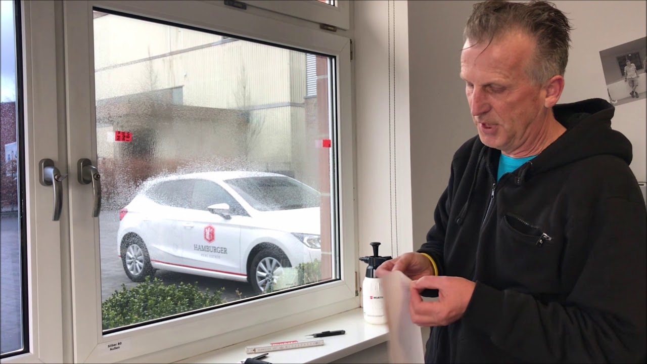 folien fischer milchglasfolien streifen montage