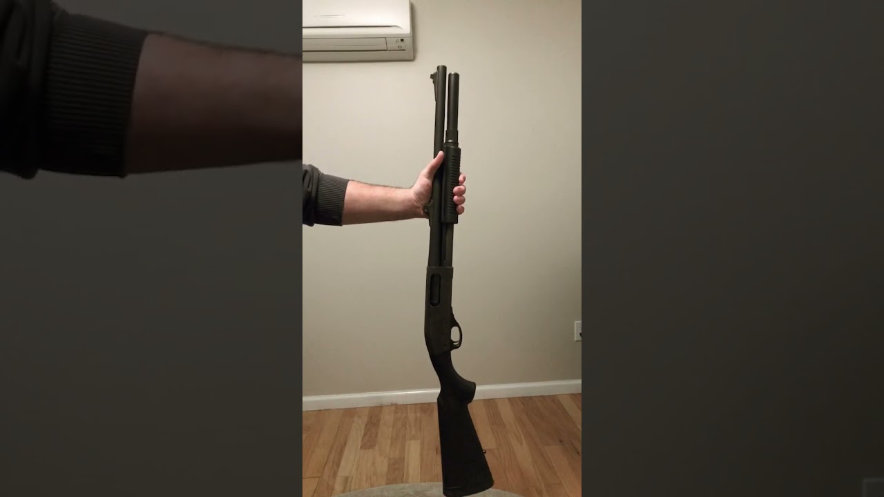 The sounds of a Remington 870 police mag. 
