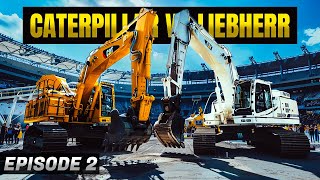 BATTLE OF THE HYDRAULIC EXCAVATORS: Liebherr R9800 VS Caterpillar 6090FS | Episode 2