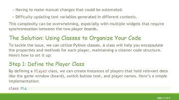 How to Organize Your Tkinter Code for a Smooth Two-Player Game Experience