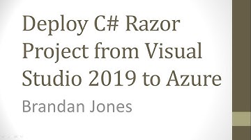 Create and Deploy Simple Project to Azure