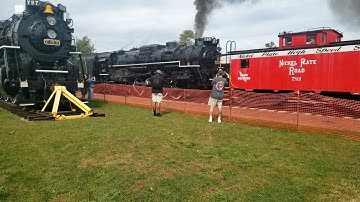 Berkshires in Bellevue pt:2 Nkp 765 passing Nkp 757