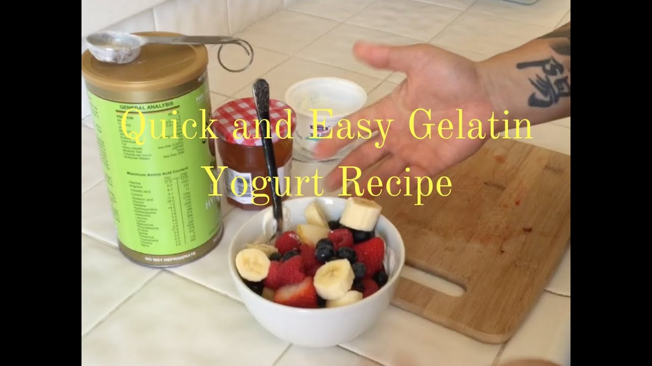 Gelatin Yogurt Recipe YouTube