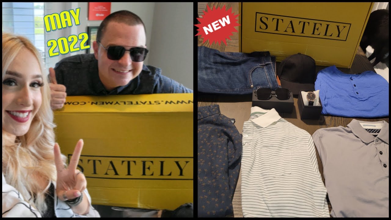 Stately Unboxing and Review Men's Clothing Box May 2022 YouTube