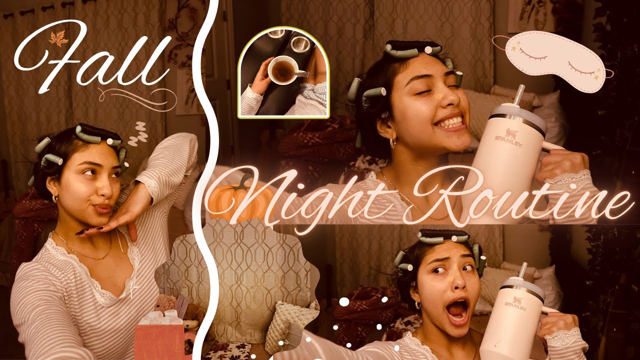 Мой ~ОСЕННИЙ~ распорядок школьного вечера 🍁🧸🕯️