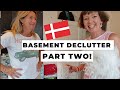 Basement Decluttering Tips - how to start organizing! With Sue - Part Two 🇩🇰