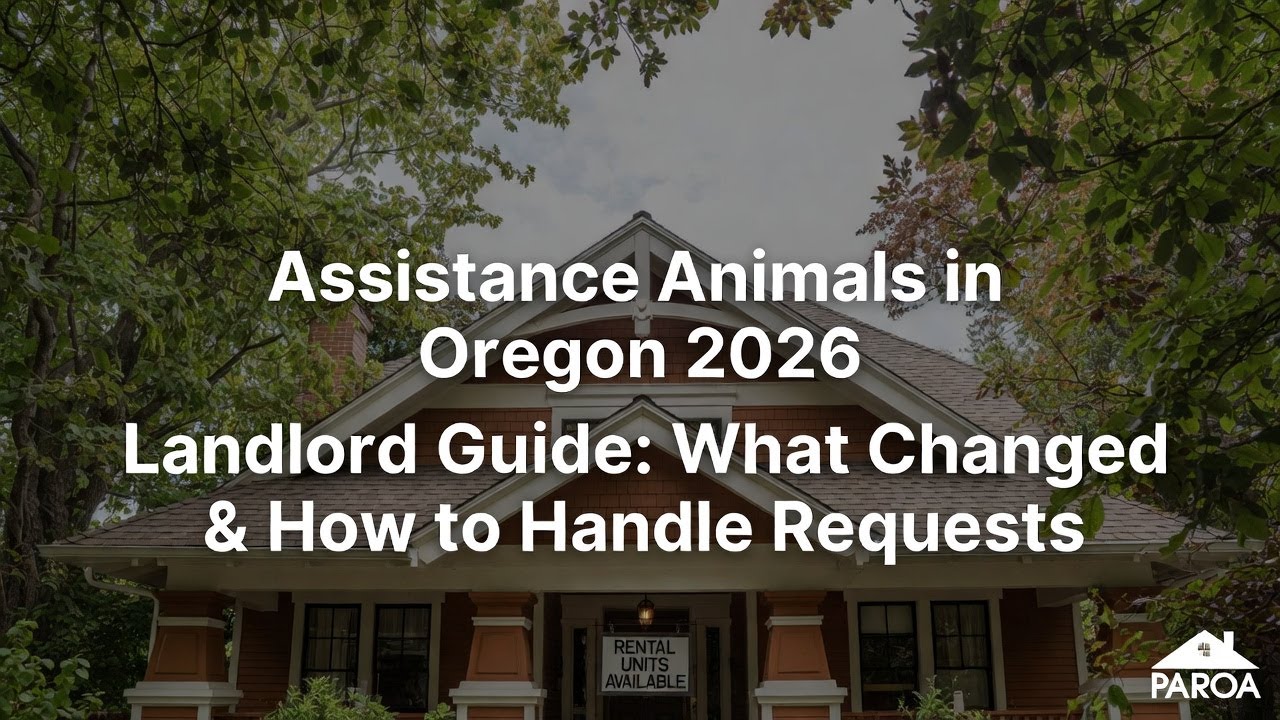 Navigating Oregon Assistance Animal Requests in 2026: A Practical Guide for Landlords