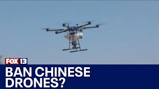 US Congress calls for ban on Chinese drones