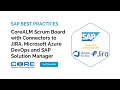 Corealm scrum board with connectors to jira microsoft azure devops and sap solution manager