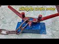 Simple banget..!! Alat pembuat rantai manual. Diy Manual chain maker