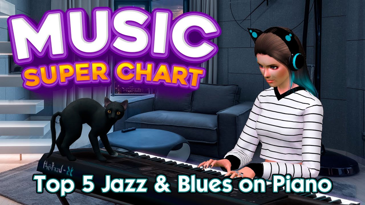 Music CHART Top 5 Jazz & Blues on piano