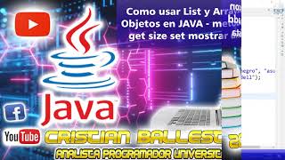 How to use List and ArrayList with Objects in JAVA - add get size set methods display a list PART...