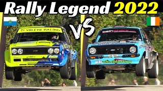 Paolo Diana vs Frank Kelly  Rally Legend 2022 San Marino  Virtual Comparison + SplitScreen Show!